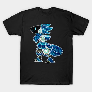 Protogen Fursuit Fursona Furry Blue pattern T-Shirt